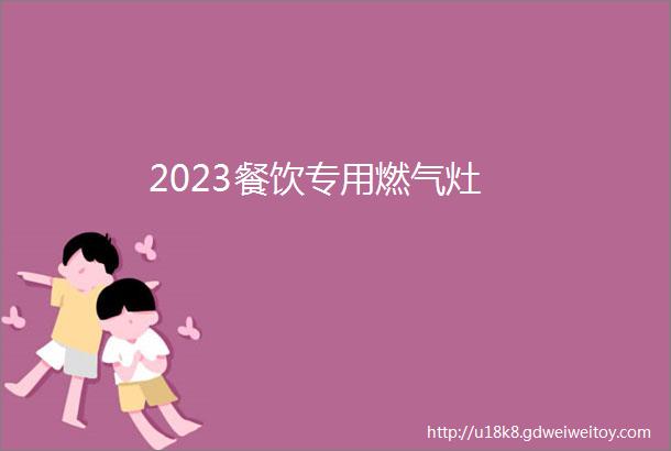 2023餐饮专用燃气灶